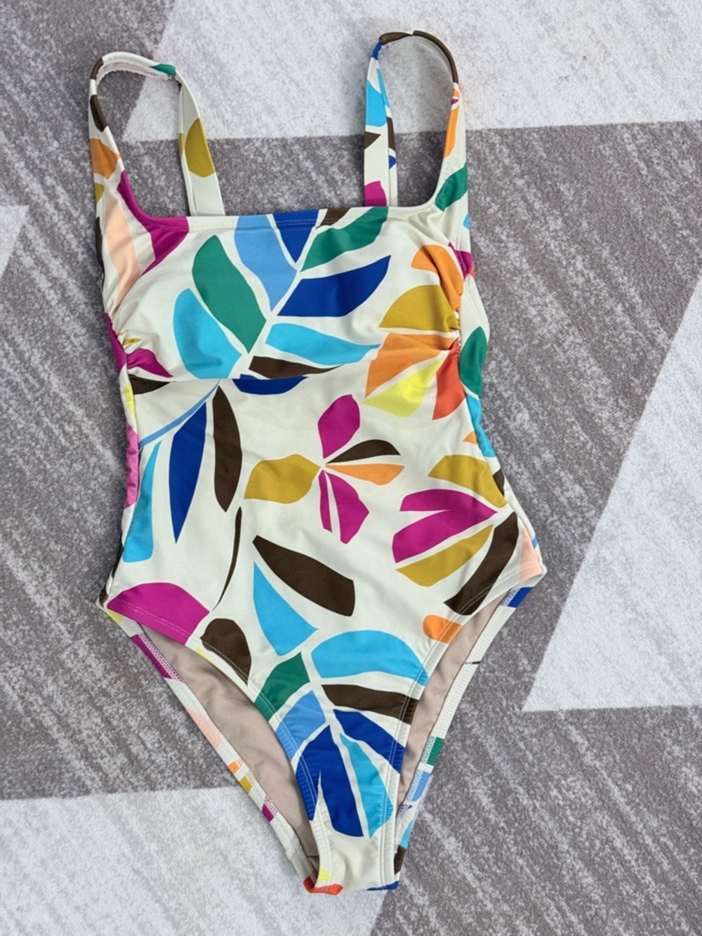 Tabitha Brown Colorful Floral Swimsuit